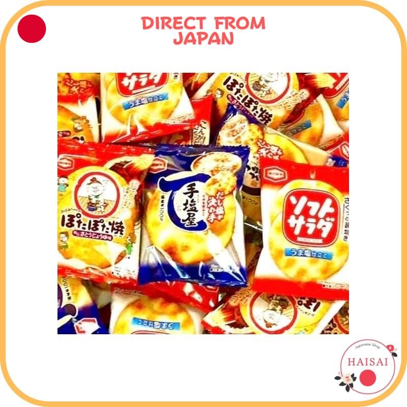 [ส่งตรงจากญี่ปุ่น]Kameda Seika Rice Cracker ห่อแยก ชุดแบ่ง 3 แบบ (Potapota-yaki สลัดนุ่ม Tejioya) รว