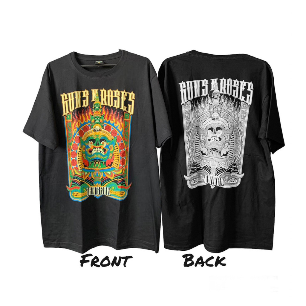 GN092 เสื้อยืดวงร็อค GUNS N ROSES กันแอนโรส วินเทจSIZE S-5XL