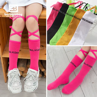 ถุงเท้านักเรียน y2k ถุงเท้าเด็ก ข้อยาว ผ้าฝ้าย socks สำหรับผู้หญิง 3 ปี โลลิต้า 1 คู่