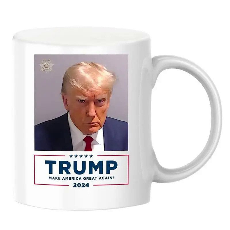 Trump 2024 Mugshot Mug Election 2024 Inmate Coffee Mug With Mug Photo Comfortable And Scratch Resist