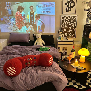 สีแดงระดับไฮเอนด์ตุ๊กตาตุ๊กตาโซฟาเบาะเครื่องประดับตกแต่งห้อง…