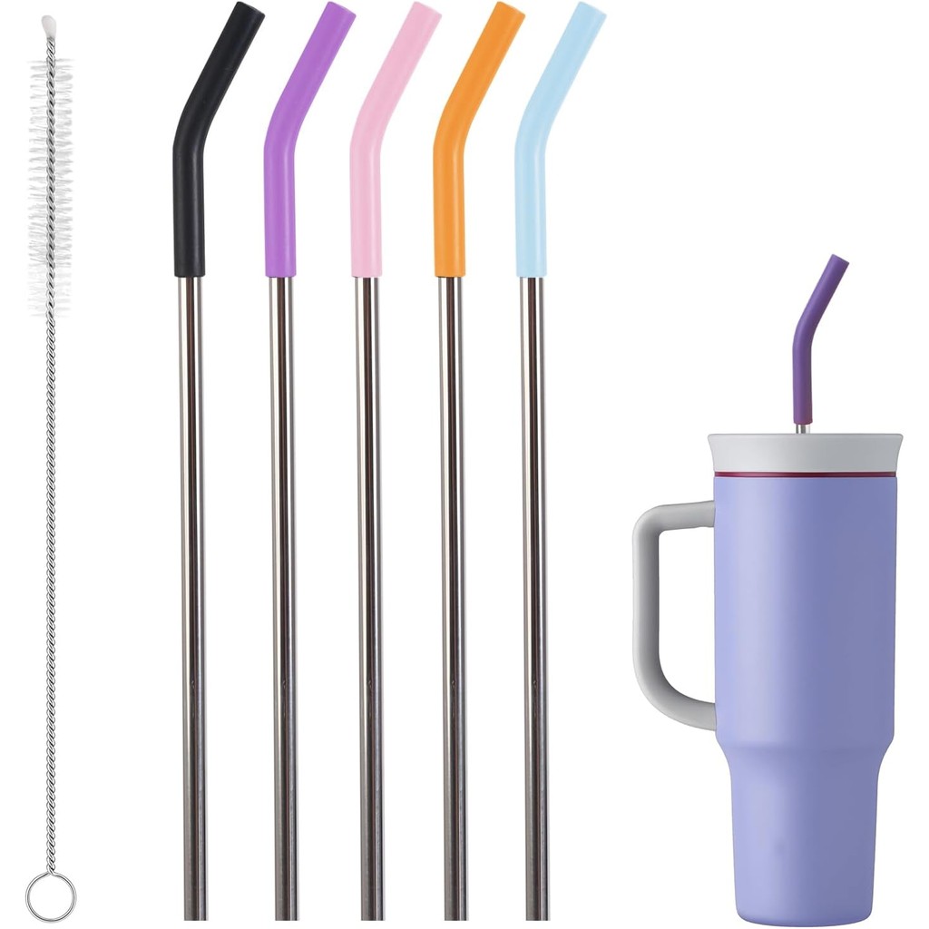 หลอดโลหะ owala หลอดโลหะ owala 40ออนซ์ (ประมาณ1134.0กรัม) พร้อมเครื่องทำความสะอาดหลอด1หลอดหลอดสแตนเลส