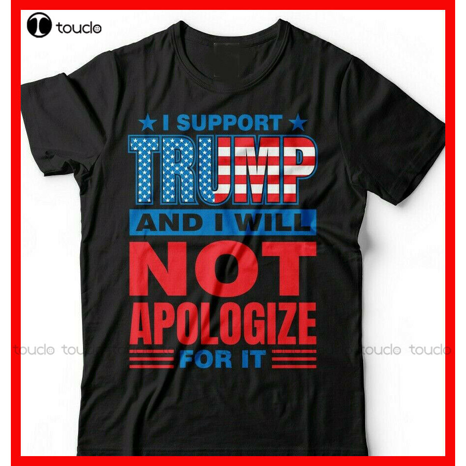 ใหม่ I สนับสนุน Trump Donald Trump 2025 เสื้อผู้หญิง Maga Pro Trump T เสื้อออกกําลังกายเสื้อผ้าฝ้าย 