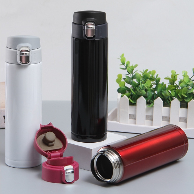 Helloshop ปลีก/ส่ง กระบอกน้ำสแตนเลส เก็บอุณหภูมิ ขวดน้ำใส่เครื่องดื่ม ขนาด500ML