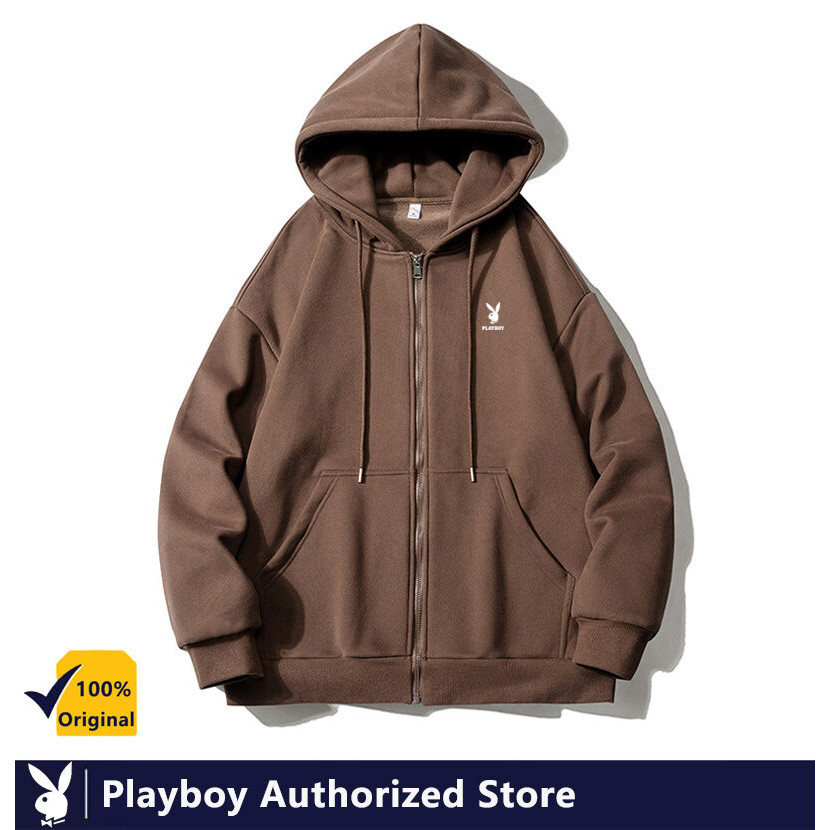 เพลย์บอยผู้ชายคาร์ดิแกนเรียบคลุมด้วยผ้าเสื้อกันหนาวแขนยาวเสื้อคลุมด้วยผ้าสีทึบ เ