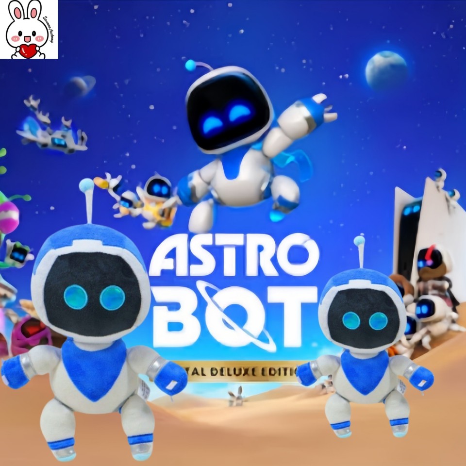 in สต็อกrobot Astro Bot ของเล่นตุ๊กตากู้ภัย Plan Plushy Astrobots หุ่นยนต์อวกาศเกม Periphery Plushie