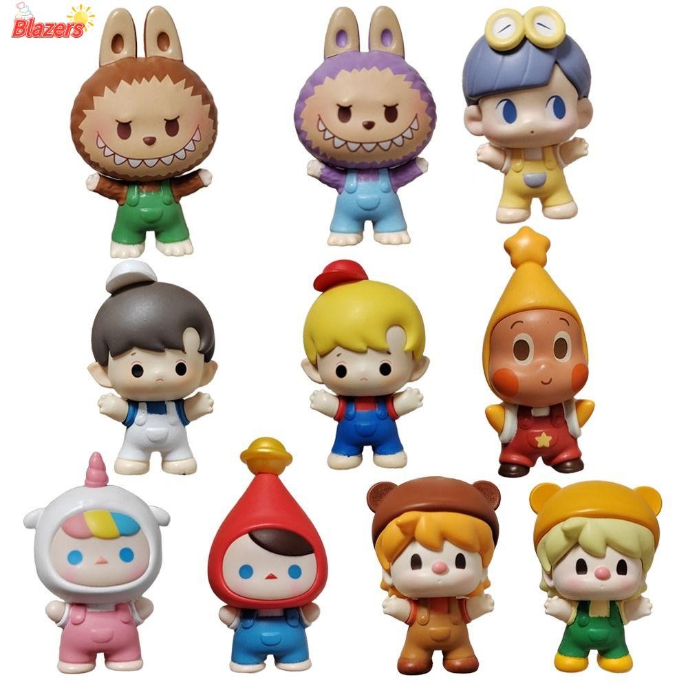 Blazers กล่อง, POPMART Pop Bean Soap Bubbles อะนิเมะรูป, Gimm a Hug Series MOLLY Labubu CRYBABY Kawaii กล่องของเล่น