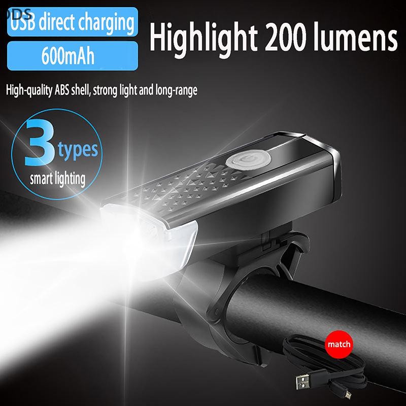 Ods จักรยานจักรยาน USB LED ชาร์จชุด Mountain Cycle ด้านหน้าด้านหลังไฟหน้าไฟฉายขี่จักรยานไฟเตือนความปลอดภัย OD