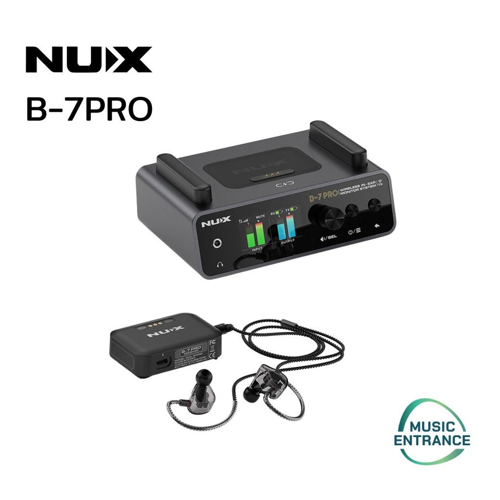 NUX B-7 Pro wireless in-ear monitor system อินเอียร์มอนิเตอร์ ไร้สาย