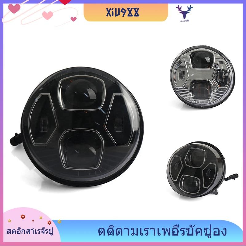 [xiu988.th] อุปกรณ์เสริมรถจักรยานยนต์ด้านหน้า LED ไฟหน้าไฟหน้าสําหรับ Vespa Gts300 Gts300 Gts300 GTS