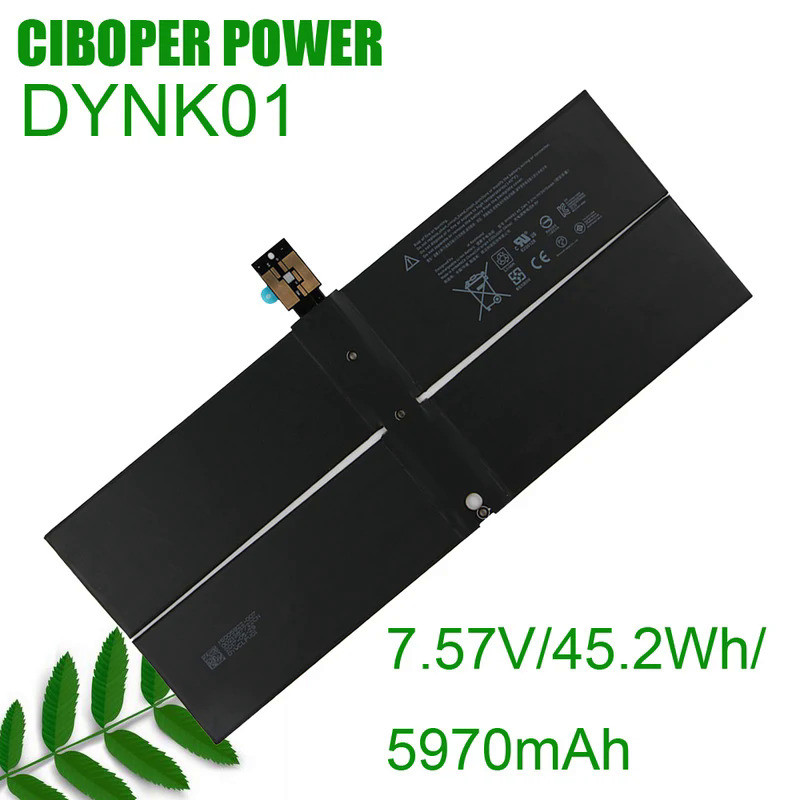 CP Laptop Battery DYNK01 7.57V/45.2Wh/5970mAh G3HTA036H For Surface Book 1769,1782,2-LQL-00015,LQN-0