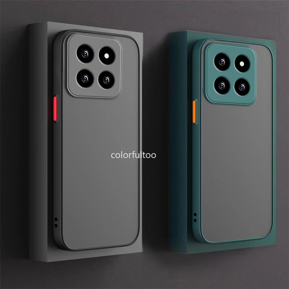 Xiaomi 14T ProปลอกสําหรับXiaomi 14T 13T Pro 13TPro 14TPro Mi13T Mi14T 5GหรูหราMatteโปร่งใสHard PCกันชนกันกระแทกเคสโทรศัพท์กล้องเลนส์ป้องกันปกหลัง