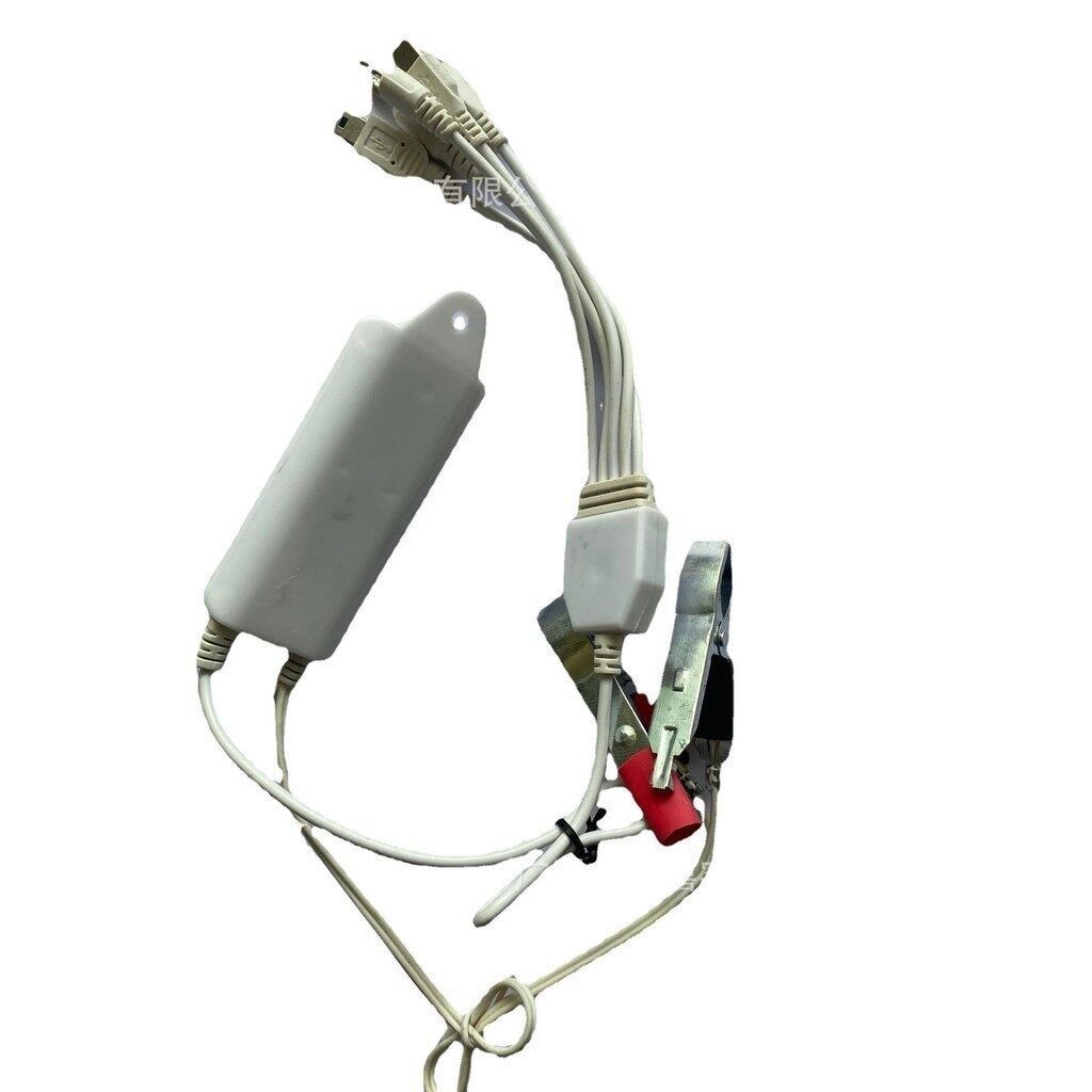 สายชาร์จหลายฟังก์ชัน สายชาจเเอนดรอย ที่คีบแบตเตอรี 12v DC 6IN1 รองรับการชาร์จแบตเตอรี่ทั้งของมอเตอร์ - รูปที่ 3