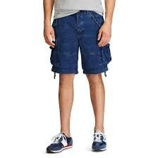 RRL BY P*LO RALPH LAUREN DENIM CARGO PANTS | กางเกงขาสั้น DENIM CARGO | ปุ่ม & ซิป | ริปสตอป