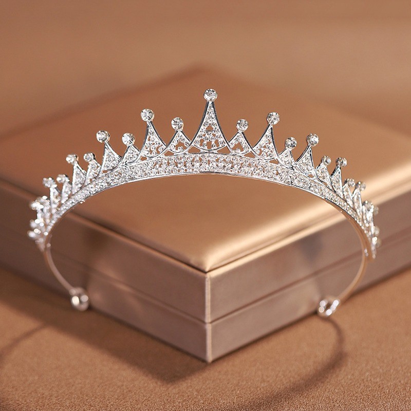 คริสตัลที่เรียบง่ายเจ้าสาว Tiara ที่คาดผมมงกุฎแต่งงานพรรคพรหมวันเกิด