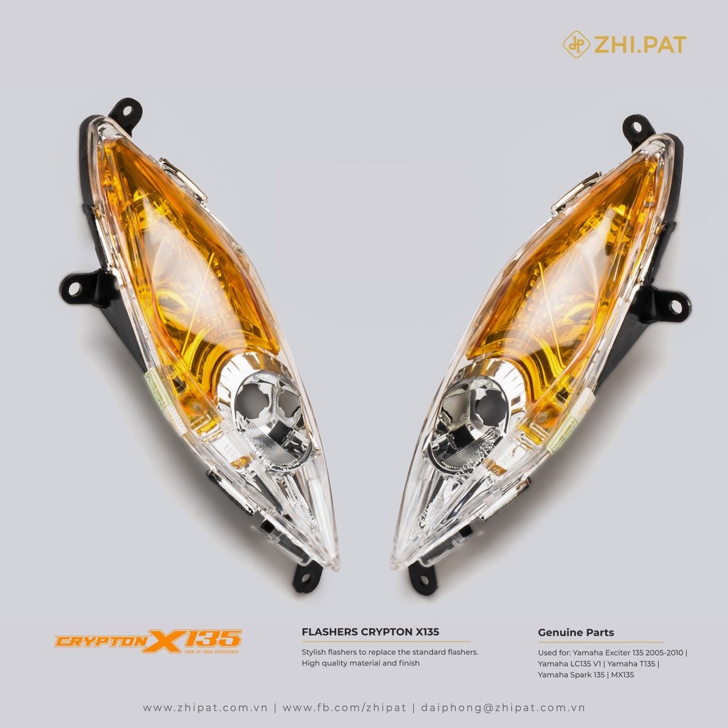 Zhi.pat - ไฟเลี้ยว Crypton X135 ติดตั้งบน EX135 2005-2010 * สินค้าของแท้