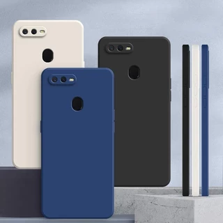 เคส OPPO A5S A7 A12 สีทึบ OPPO A7 / A12 / A5S เคสซิลิโคนป้องกันการตกสีธรรมดาเรียบง่าย YT