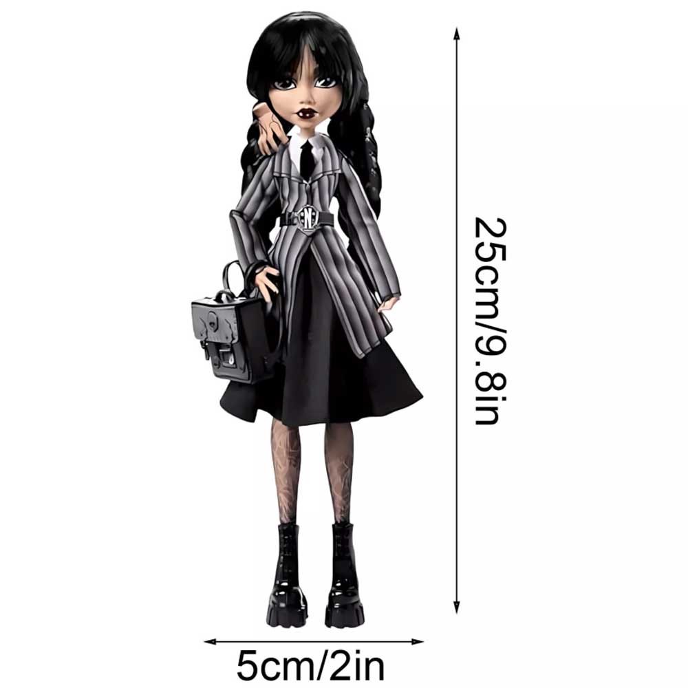 Monster High School Wednesday Addams Doll Cartoon Action Figure Doll Toy