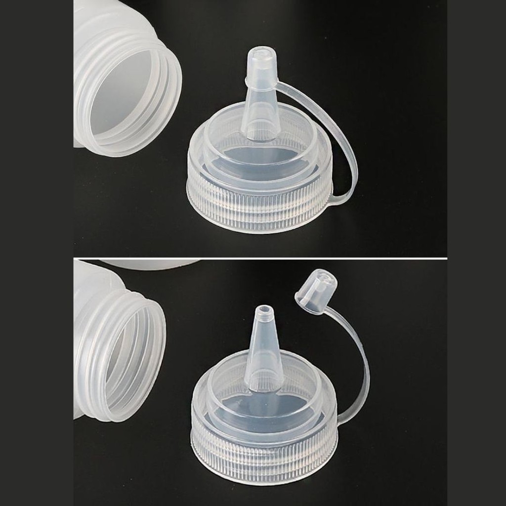 ขวดบีบพลาสติกใส่ ซอสมะเขือเทศ ซอสต่างๆ แบบบีบพร้อมฝาขวด มีให้เลือก 6ขนาด - รูปที่ 7