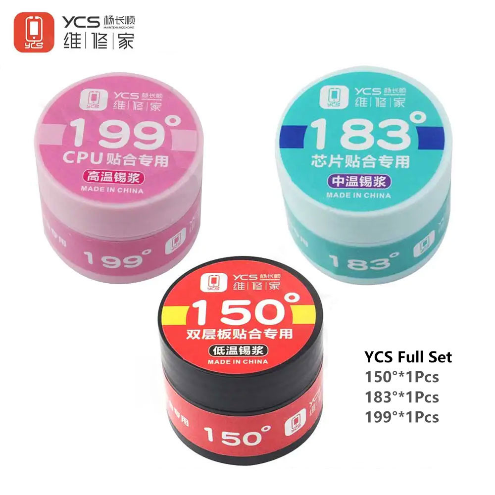 Ycs Solder Paste Flux Fast Fusion CPU Solder Pasteต่ําขนาดกลางอุณหภูมิสูงSolder PasteสําหรับPCB BGAโทรศัพท์Reworkซ่อมเครื่องมือ