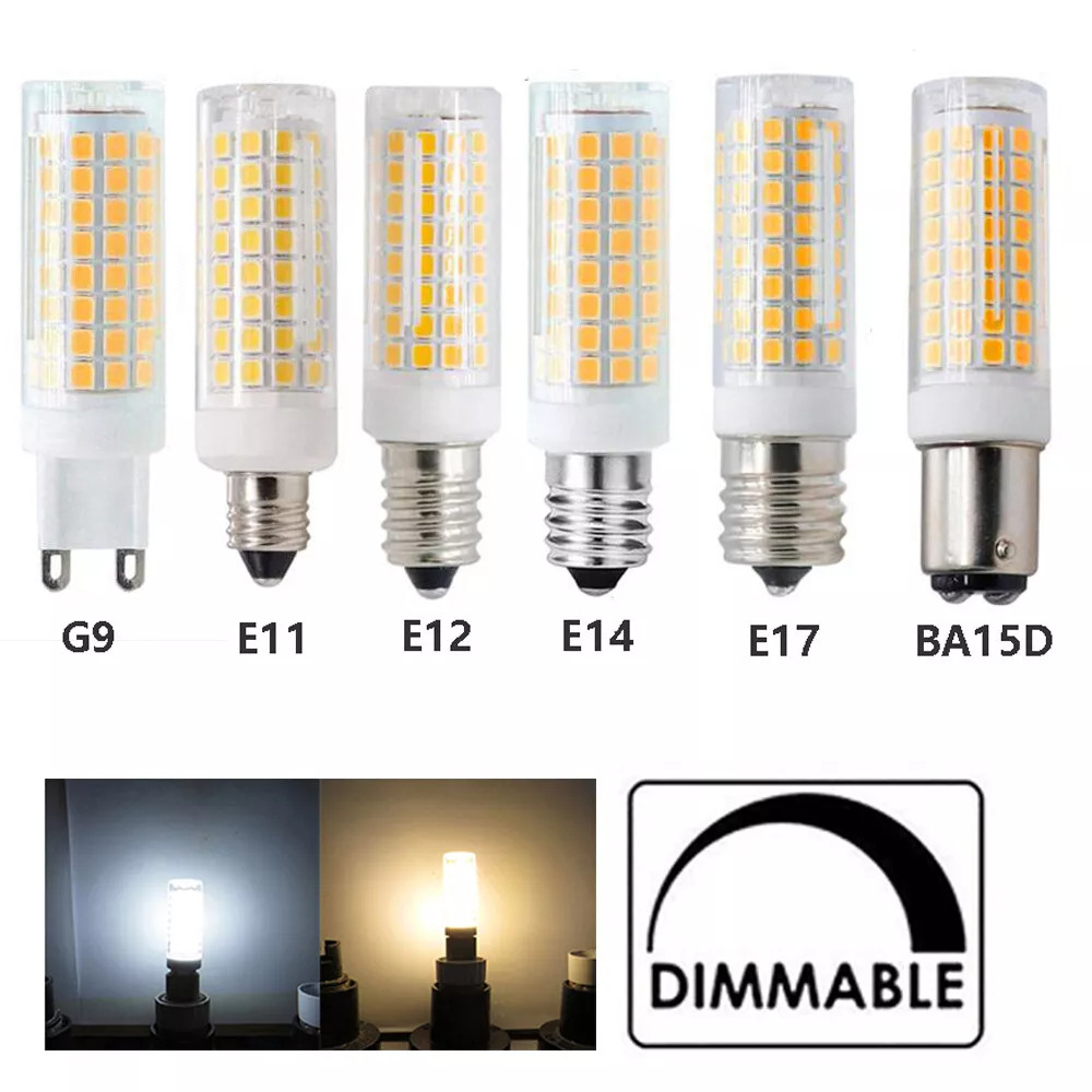 Led เซรามิคโคมไฟข้าวโพด 12W หลอดไฟ 220V Smd Light White Warm/Cool White G9 E11 E12 E14 E17 BA15D G4 