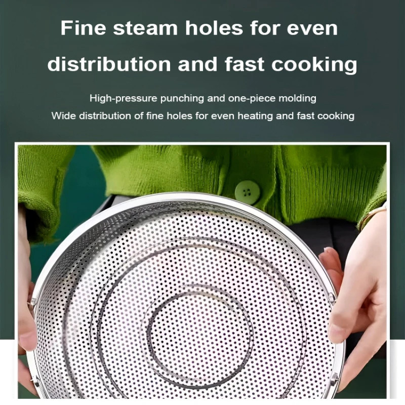 ห้องครัวผักผลไม้ทําความสะอาดdrainer-สแตนเลสsteamer Rack-หม้อความดันSteamerตะกร้า-บ้านอาหารนึ่งตารางถาดเก็บ ราคา ถูกที่สุด ดีลบีเคเค แกลเลอรีภาพที่ 5