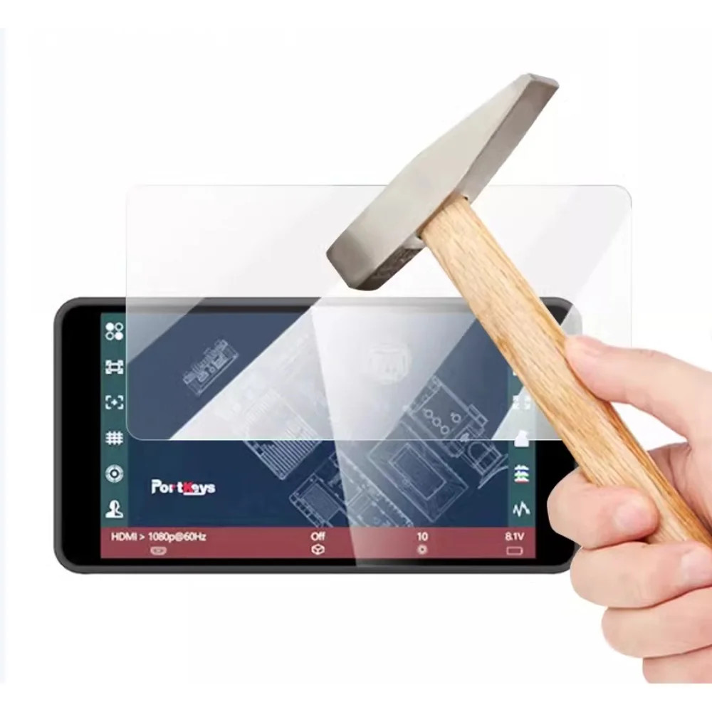 9h Scratch-Proof Premium ป้องกันหน้าจอกระจกนิรภัยฟิล์มสําหรับ Portkeys Monitor PT5 PT5II P6 PT52 PT6