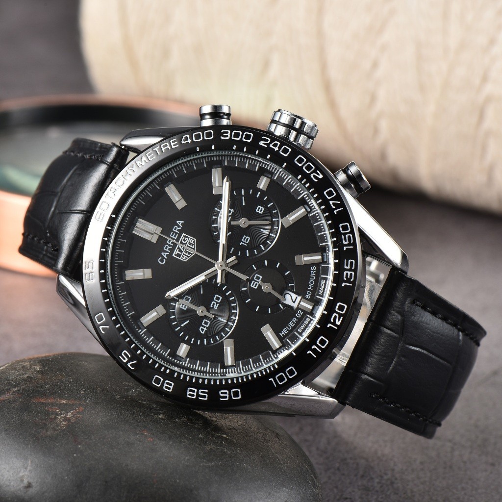 Tag TAG Haoya Fashion Simple Leather Strap Quartz Movement Wrist Watch Watch