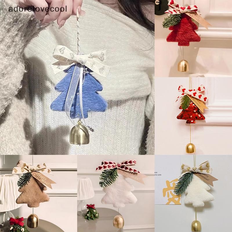 Adth ต้นคริสต์มาส Bell แขวนจี้ Merry Christmas ตกแต่งสําหรับบ้าน Xmas เครื่องประดับคู่ของขวัญสวัสดีปีใหม่อุปกรณ์ Martijn