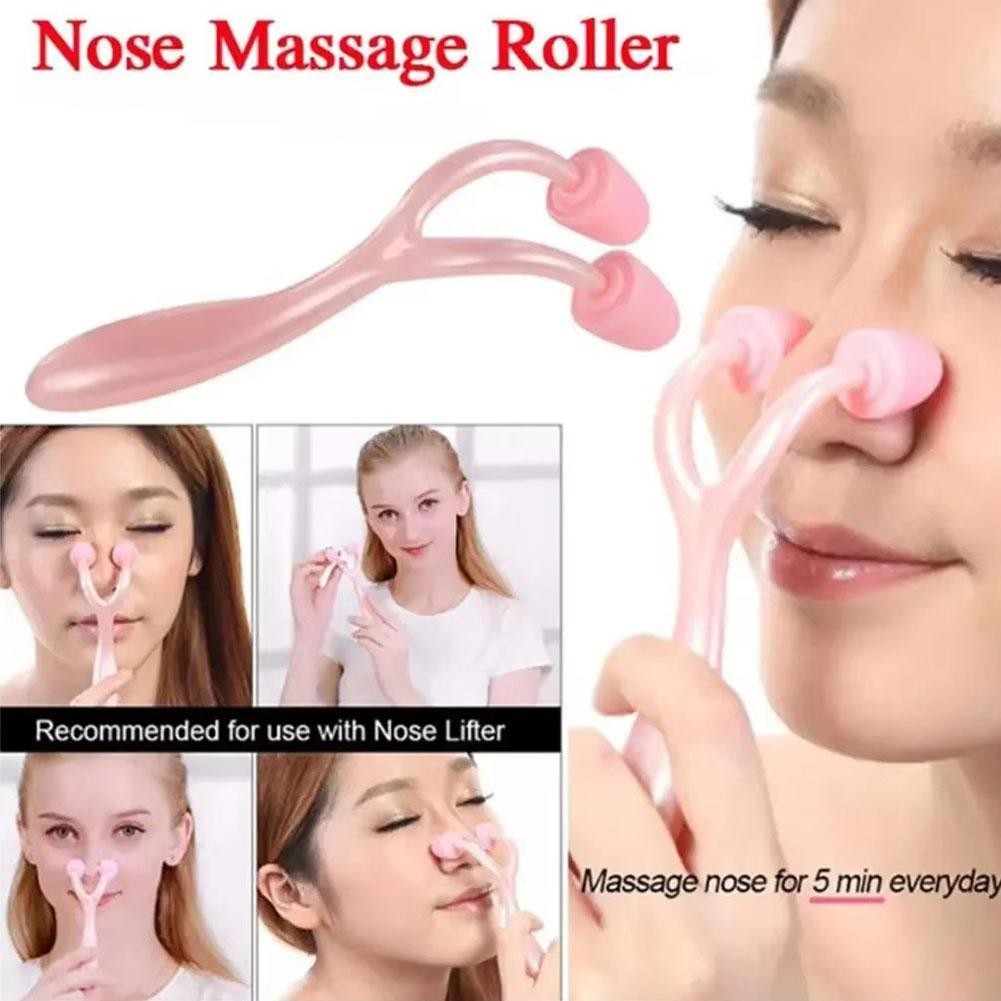 สะพานจมูก ค อธิการบดี ปีกจมูกที่มองไม่เห็นคลิปจมูกมือถือนวดสีชมพูเครื่องมือลูกกลิ้งคลิปจมูก ถาม0ฉัน3