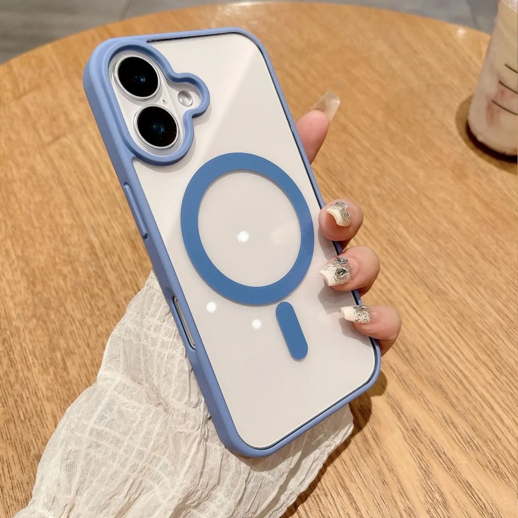 คุณภาพสูงอะคริลิคแม่เหล็กเคสโทรศัพท์สําหรับ IPhone 16PLUS 15PROMAX 14 13MINI 12 11PRO 7PLUS XS XR SE2 XSMAX 8PLUS SE3 สวมใส่ Anti-Slip เคสโทรศัพท์