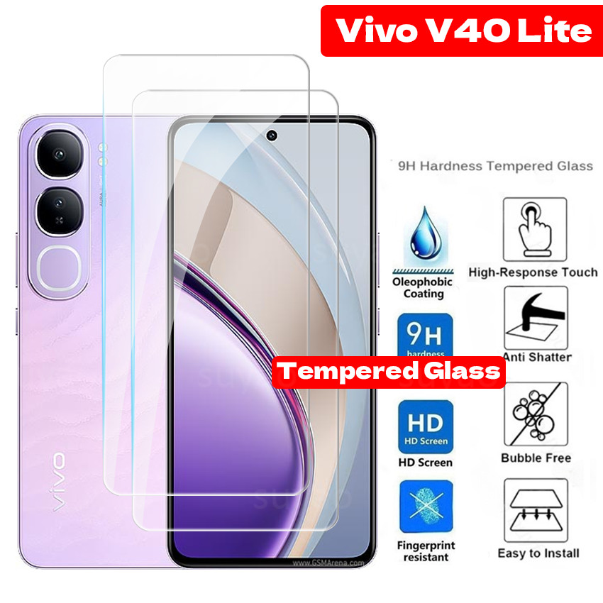 สําหรับVivo V40 Lite V40Lite Y19S Pro Y04 Y29 Y29T T29S Y39 Y200 2024 โทรศัพท์กระจกนิรภัยCLEAR Scree
