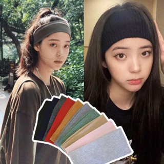 ผ้าคาดผม ที่คาดผมเกาหลี  ผ้าโพกผมป้องกันเหงื่อออก ใส่เล่นกี่…