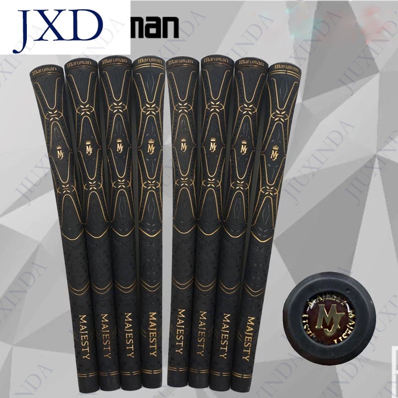 Maruman limted แผ่นป้ายกอล์ฟ Majest ทั้งร่างกายสีทอง Golf Grips เหล็กไม้เสา Club Grips ยาง 10 ชิ้น/ล