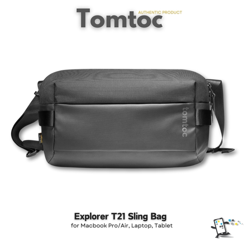 Tomtoc Explorer T21 Sling Bag กระเป๋าสำหรับ Macbook, iPad, Galaxy Tab S9,S8,S7, Nintendo Switch, Ste