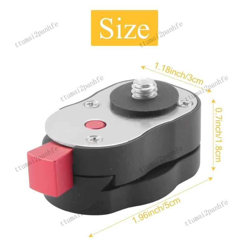 Field Monitor Quick Release Plate สําหรับ LCD Monitor Magic Arm ไฟ LED กล้องกล้องวิดีโอ Rig พร้อมรูสกรู 1/4 นิ้ว