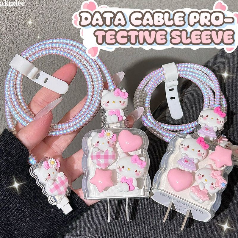(aknde)เคสซิลิโคน 3D น่ารัก ฝาครอบป้องกันตัวชาร์จ สําหรับเครื่องชาร์จแอปเปิ้ล 18/20w ที่ชาร์จ Apple เคสม้วนเก็บสายเคเบิล ตัวป้องกันสายเคเบิล สําหรับ USB