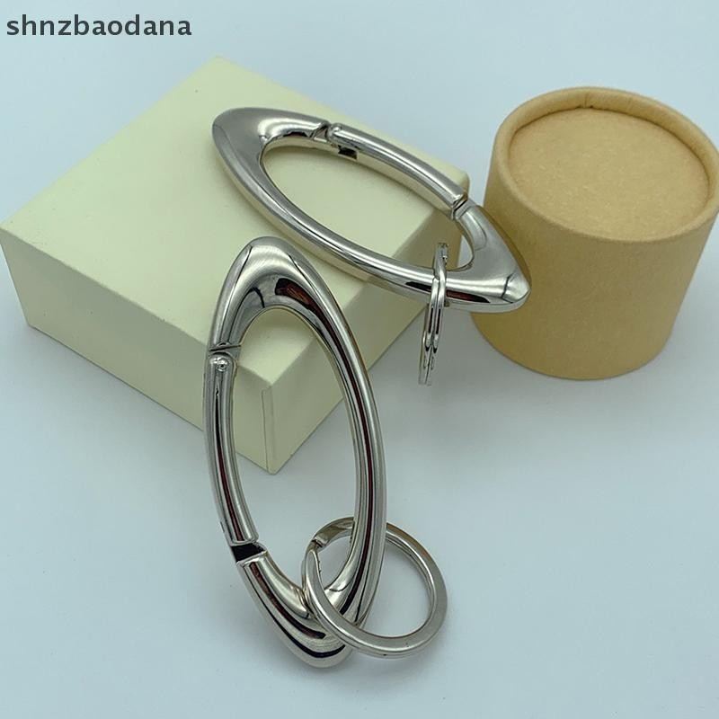 [SHNZAA] พวงกุญแจโลหะผสมสังกะสีรูปไข่ al อุปกรณ์พวงกุญแจปีนเขา