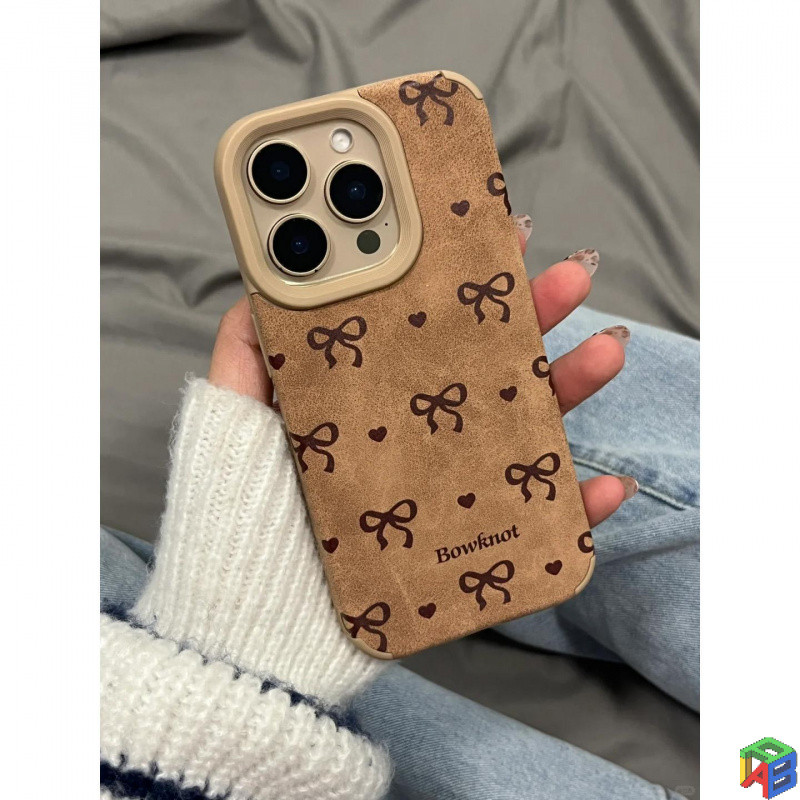 Maillard bowknot สําหรับเคสโทรศัพท์ Apple 16promax iPhone15/14plus ตุ๊กตา 13/12/11Promax Drop Proof 7/8 Plus Xsmax soft case