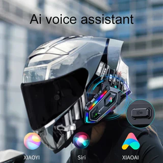 （🚚ท้องถิ่น🚚）Y20 MAX ไร้สาย Intercom หมวกกันน็อครถจักรยานยนต์ชุดหูฟังบลูทูธ 5.3 IPX6 กันน้ํา RGB เสียง Contro รถจักรยานยนต์ไร้สาย Hands-on Talking ชุดหูฟัง