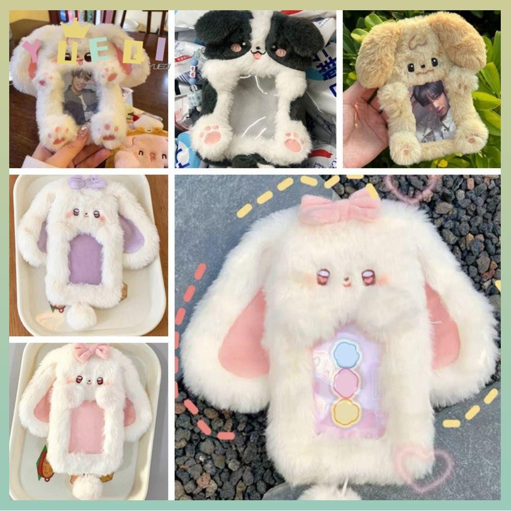 หยูฉี โฟโต้การ์ด ,มัลติฟังก์ชั่ตุ๊กตาผู้ถือบัตรภาพ,การ์ตูนกระต่ายหูใหญ่/ชายแดน ไอดอลภาพถ่ายฝาครอบป้องกันนักเรียน