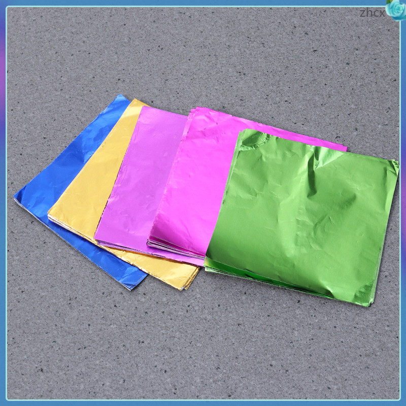 5 แพ็คบรรจุภัณฑ์อาหารช็อคโกแลตกระดาษดีบุกห่อขนมติดอลูมิเนียมฟอยล์ จื้อหุยcx