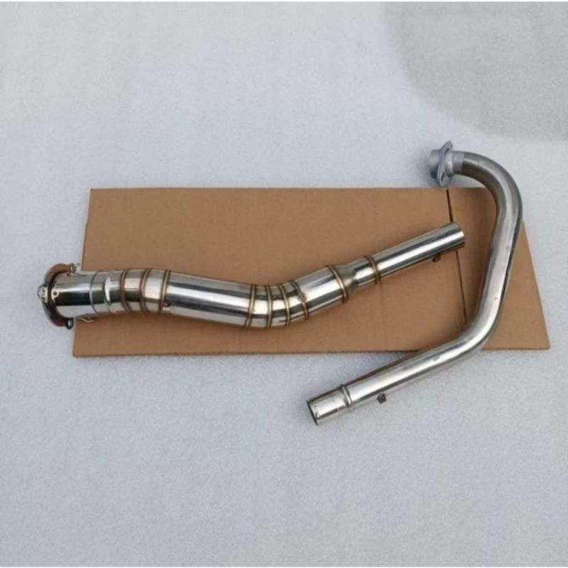 ข้องอใหญ่ + ท่ออะแดปเตอร์ 51 มม.ท่อสแตนเลสเปิด Tmx 125/155 Tmx 150 supe Raider 150 Rusi tc 125/150 B