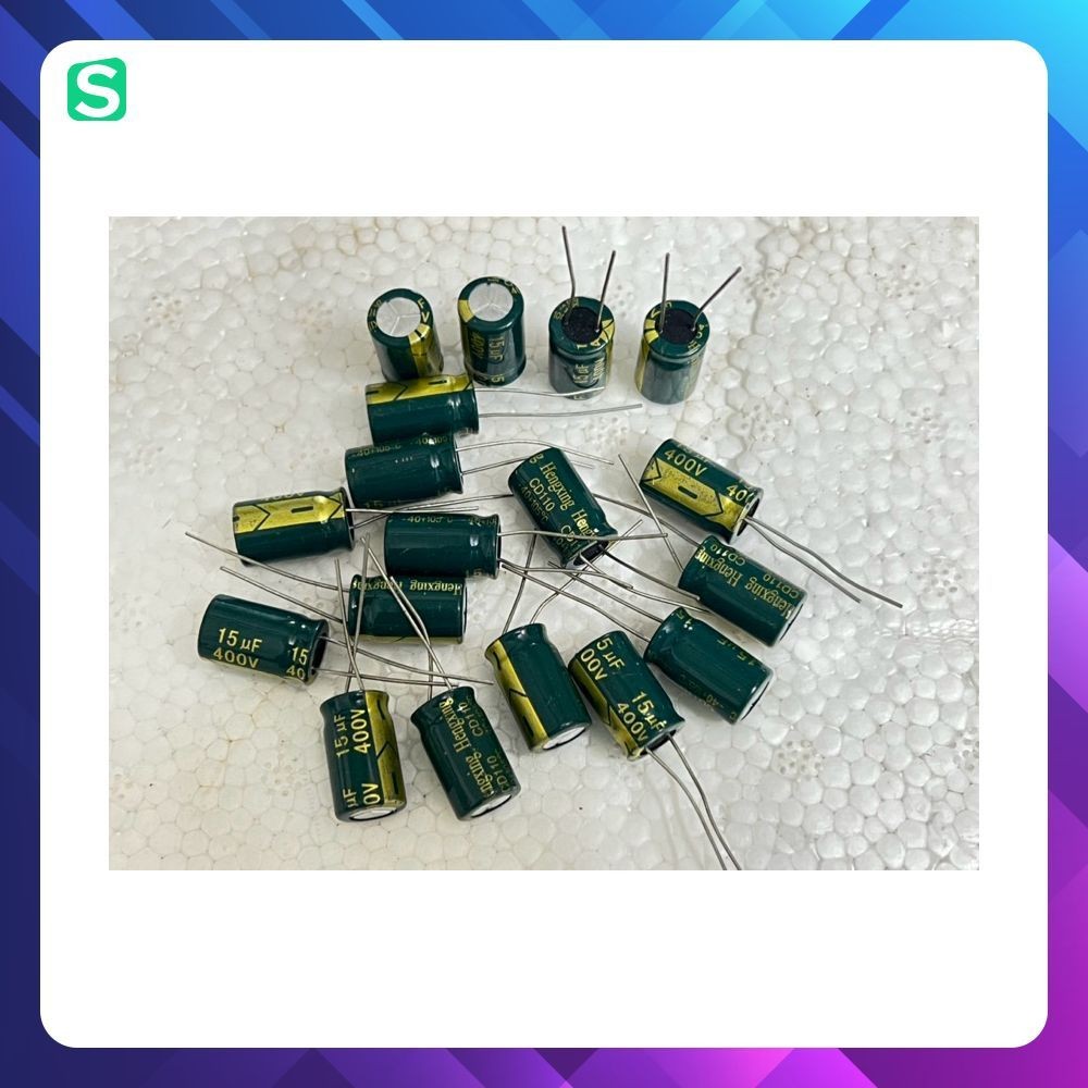 [ 10 ชิ้น ] ใหม่ 400V 15UF, 400V15UF, 15UF400V, 15UF 400V CAPACITOR