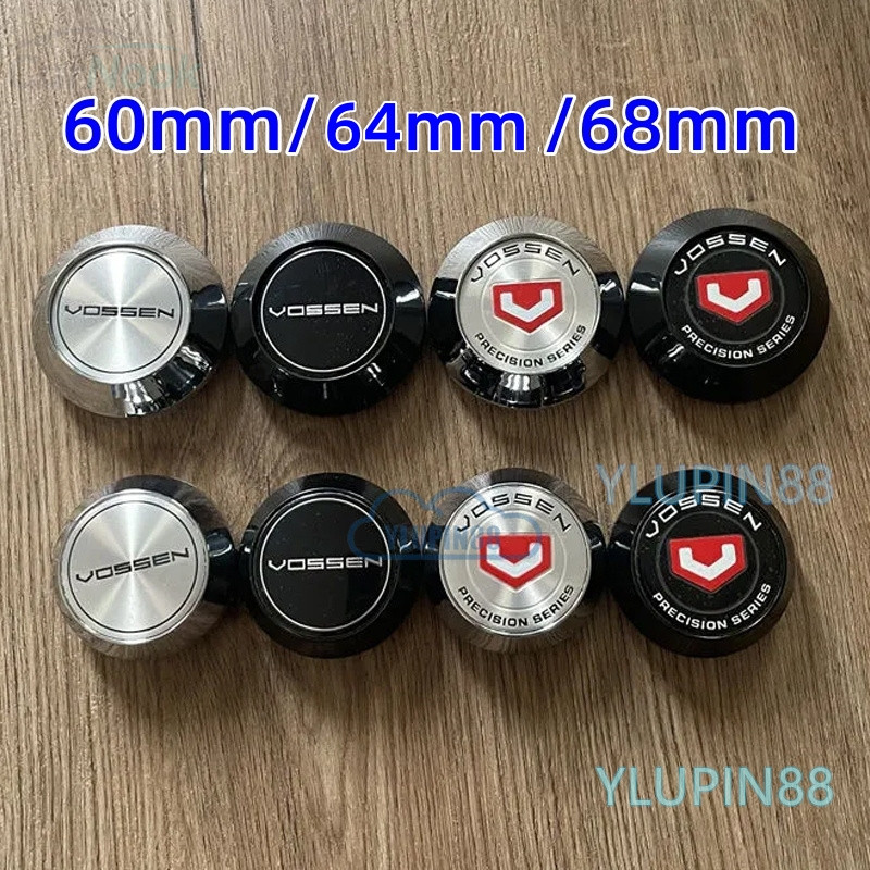 Vossen Center Caps 60/64/68 มม.ABS - JDM ฝาครอบดุมล้อชุด 4 ชิ้นสําหรับ Vossen Sport Rims Myvi/Civic/Vios, อัพเกรดรถกันน้ํา