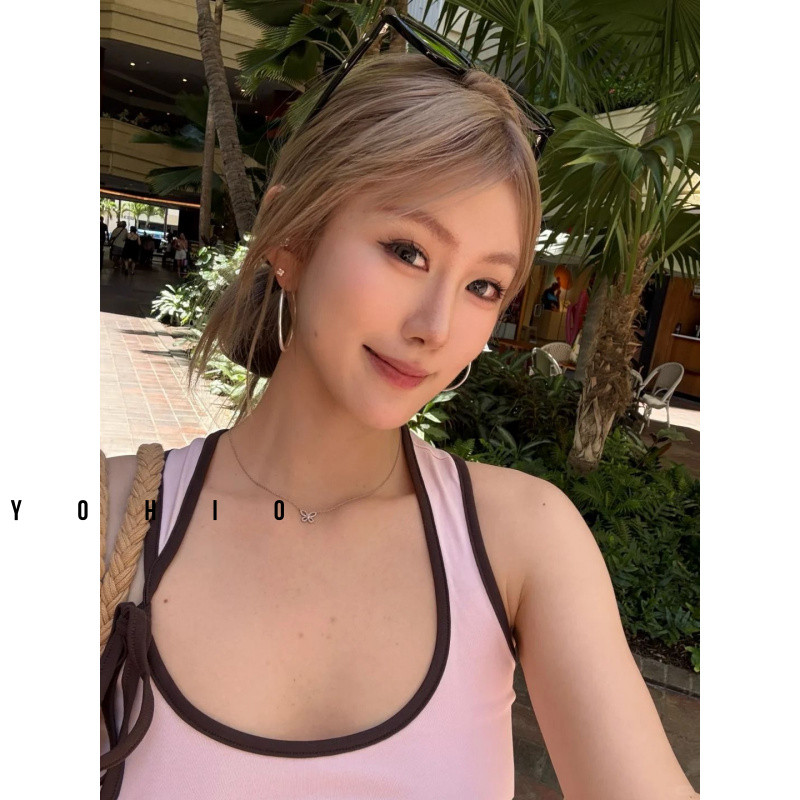 เนคไทผูกโบว์ฤดูร้อนสำหรับผู้หญิง สีตัดกัน ดีไซน์สลิม - รูปที่ 6