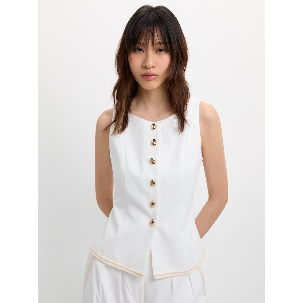 [Pomelo] เสื้อกั๊กติดกระดุม / Buttoned Vest