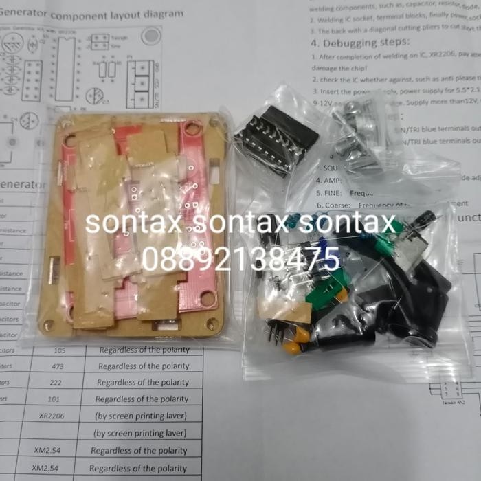 (READ DESCRIPTION!!) ชุด Pcb ชุด ic xr2206 xr 2206 เครื่องผลิตสัญญาณเสียง sine