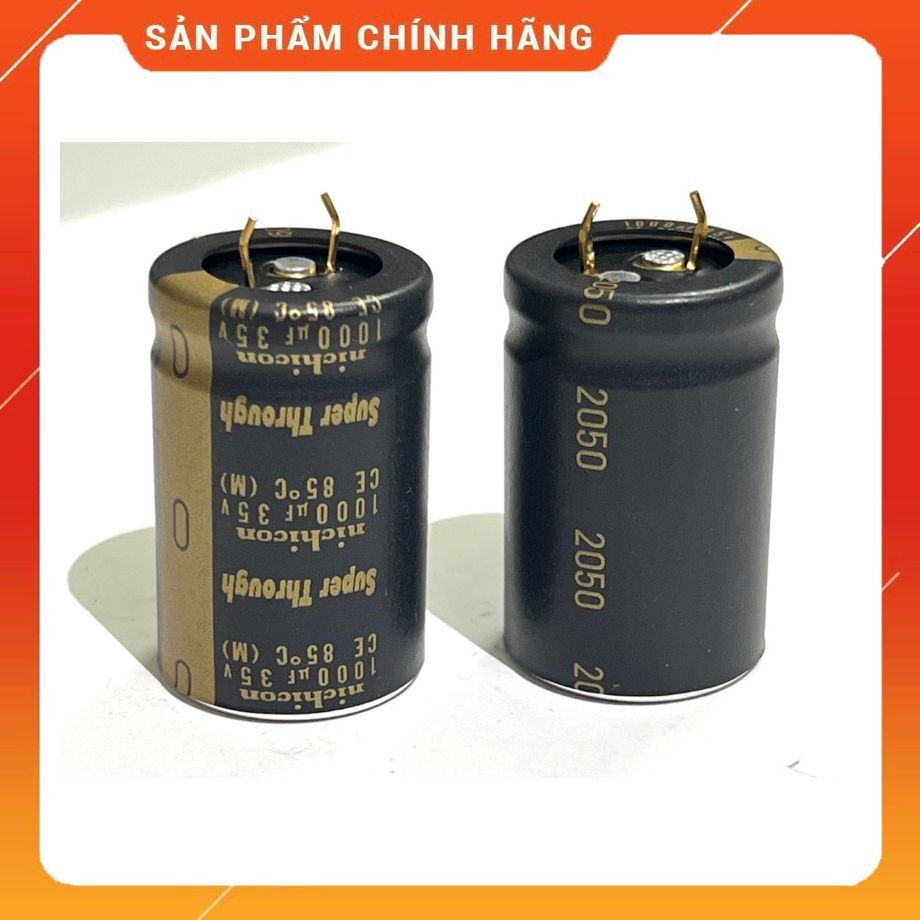 ตัวเก็บประจุ 35V 1000UF 35V1000UF 1000UF35V 1000UF 35V JAPAN Nichicon Super Thous Audio Grade 25x40x