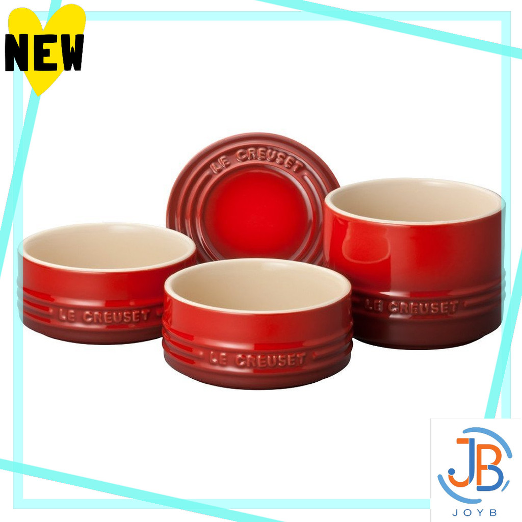 Direct From Japan Le Creuset Heat resistant container, stacking ramekins, set, cherry red, heat resi